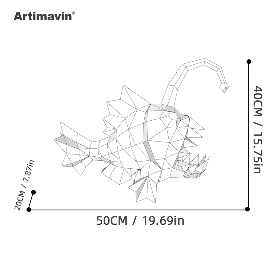 DIY 3D Paper Papercraft Kit – UrbanFolds Papercraft Kit – DIY papercraft kit, front view