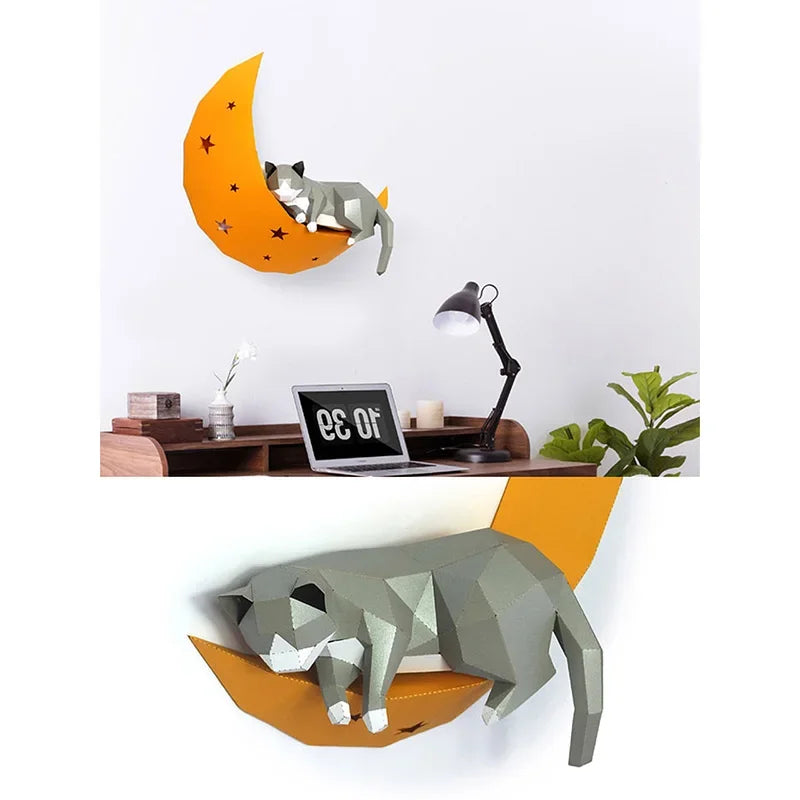 DIY 3D Paper Papercraft Kit – UrbanFolds Papercraft Kit – DIY papercraft kit, in use