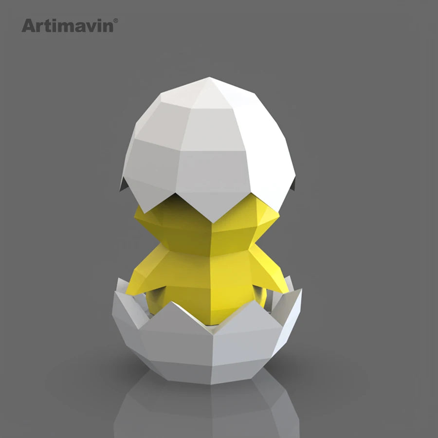 DIY 3D Paper Papercraft Kit – UrbanFolds Papercraft Kit – DIY papercraft kit, in use