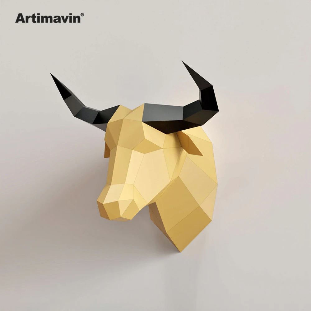 DIY 3D Paper Papercraft Kit – UrbanFolds Papercraft Kit – DIY papercraft kit, front view