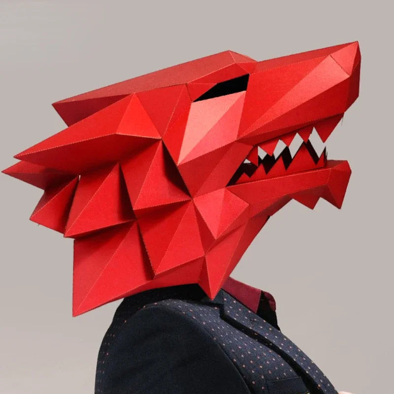 DIY 3D Paper Papercraft Kit – UrbanFolds Papercraft Kit – DIY papercraft kit, angle view