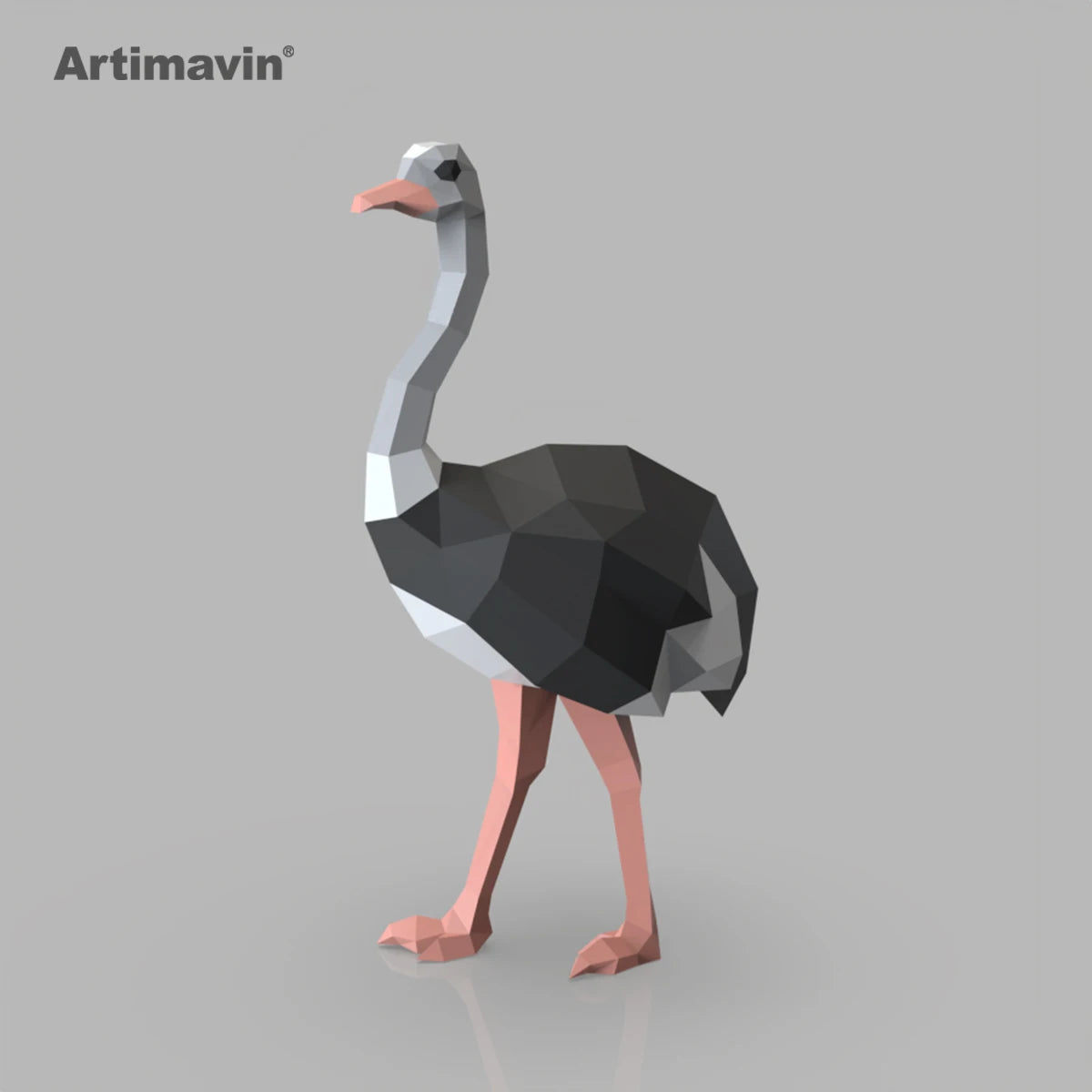 DIY 3D Paper Papercraft Kit – UrbanFolds Papercraft Kit – DIY papercraft kit, front view