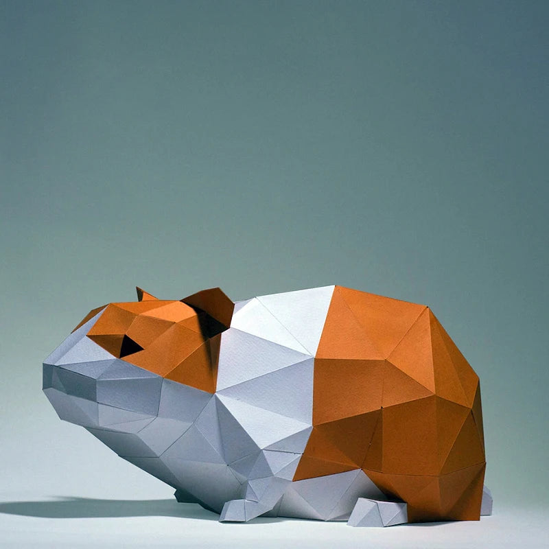 DIY 3D Paper Papercraft Kit – UrbanFolds Papercraft Kit – DIY papercraft kit, front view