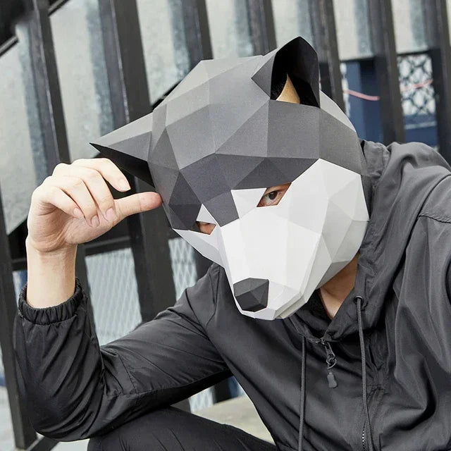 DIY 3D Paper Papercraft Kit – UrbanFolds Papercraft Kit – DIY papercraft kit, front view