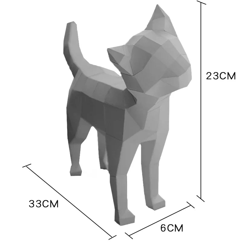 DIY 3D Paper Papercraft Kit – UrbanFolds Papercraft Kit – DIY papercraft kit, front view