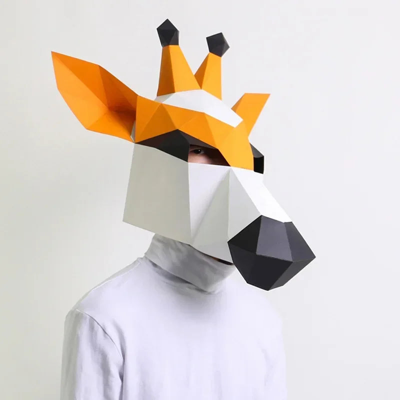 DIY 3D Paper Papercraft Kit – UrbanFolds Papercraft Kit – DIY papercraft kit, angle view