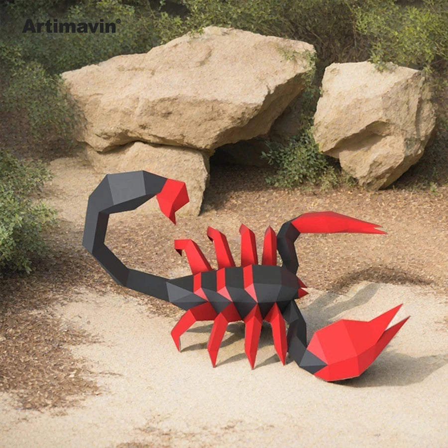DIY 3D Paper Papercraft Kit – UrbanFolds Papercraft Kit – DIY papercraft kit, angle view