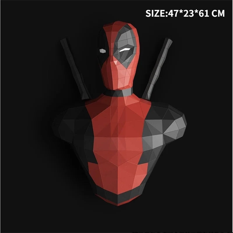 DIY 3D Paper Papercraft Kit – UrbanFolds Papercraft Kit – DIY papercraft kit, front view