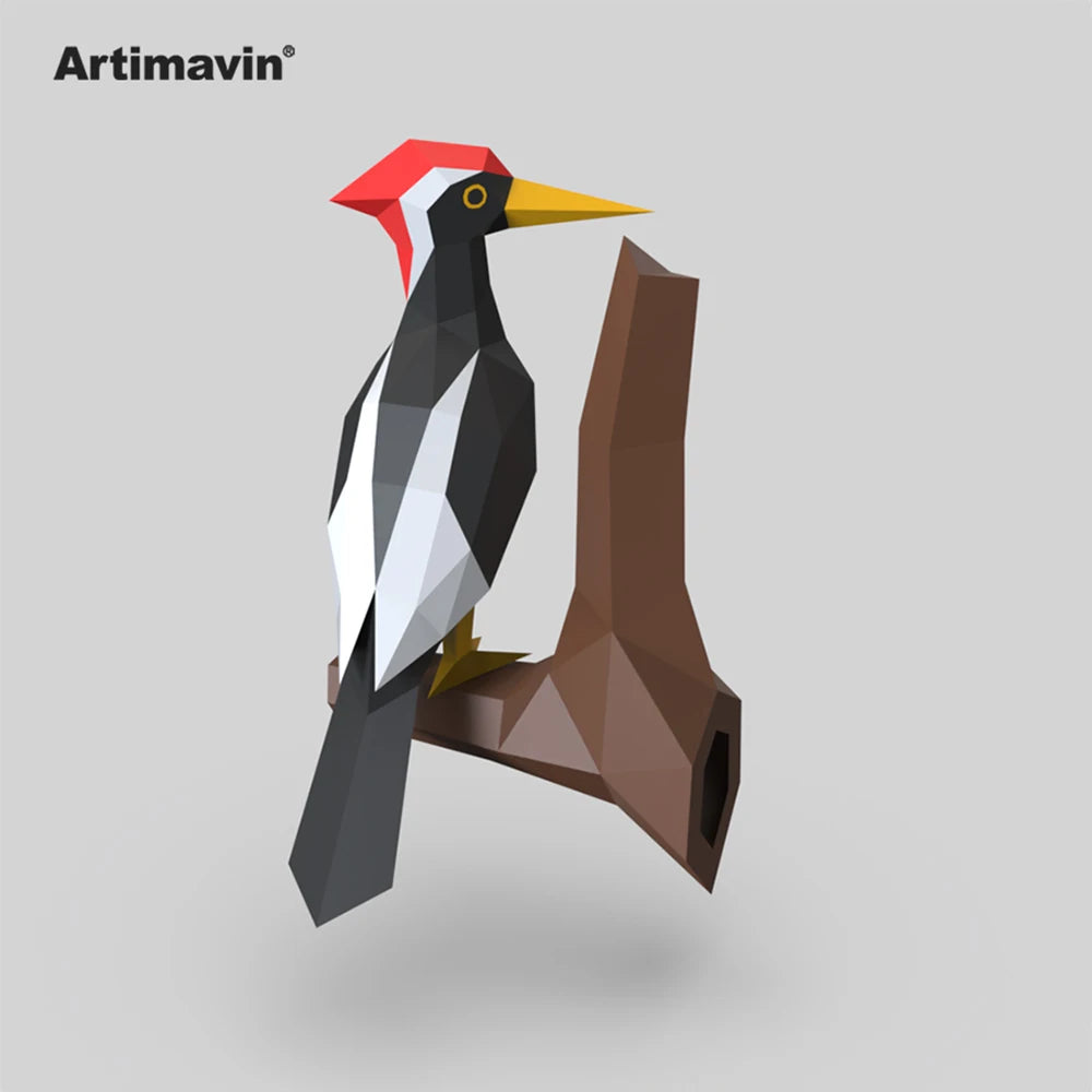 DIY 3D Paper Papercraft Kit – UrbanFolds Papercraft Kit – DIY papercraft kit, angle view