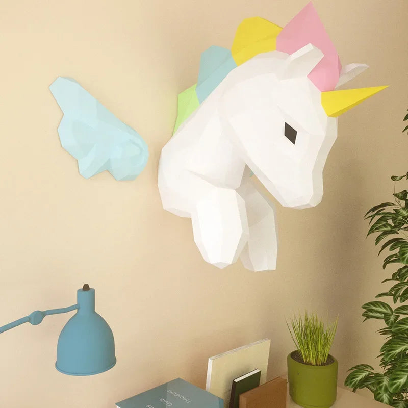 DIY 3D Paper Papercraft Kit – UrbanFolds Papercraft Kit – DIY papercraft kit, front view