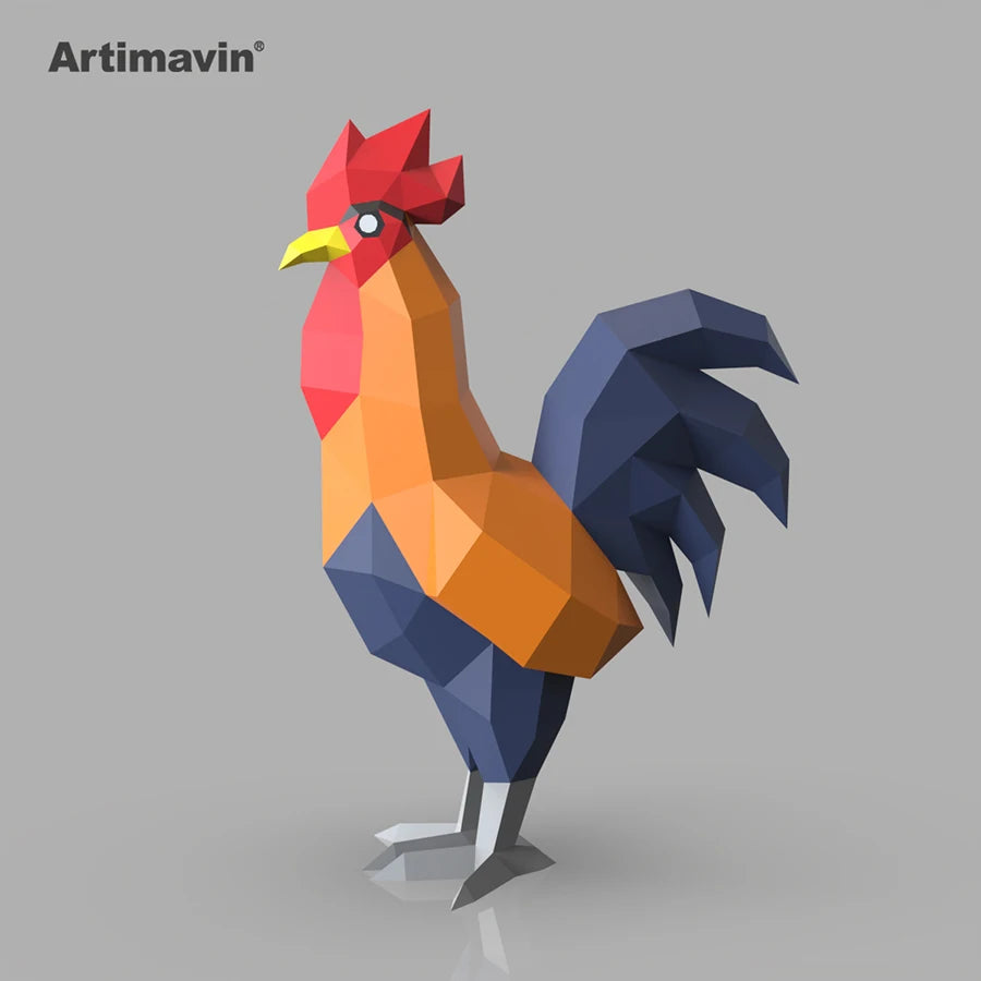 DIY 3D Paper Papercraft Kit – UrbanFolds Papercraft Kit – DIY papercraft kit, front view