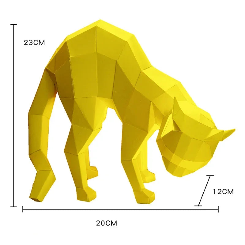 DIY 3D Paper Papercraft Kit – UrbanFolds Papercraft Kit – DIY papercraft kit, front view