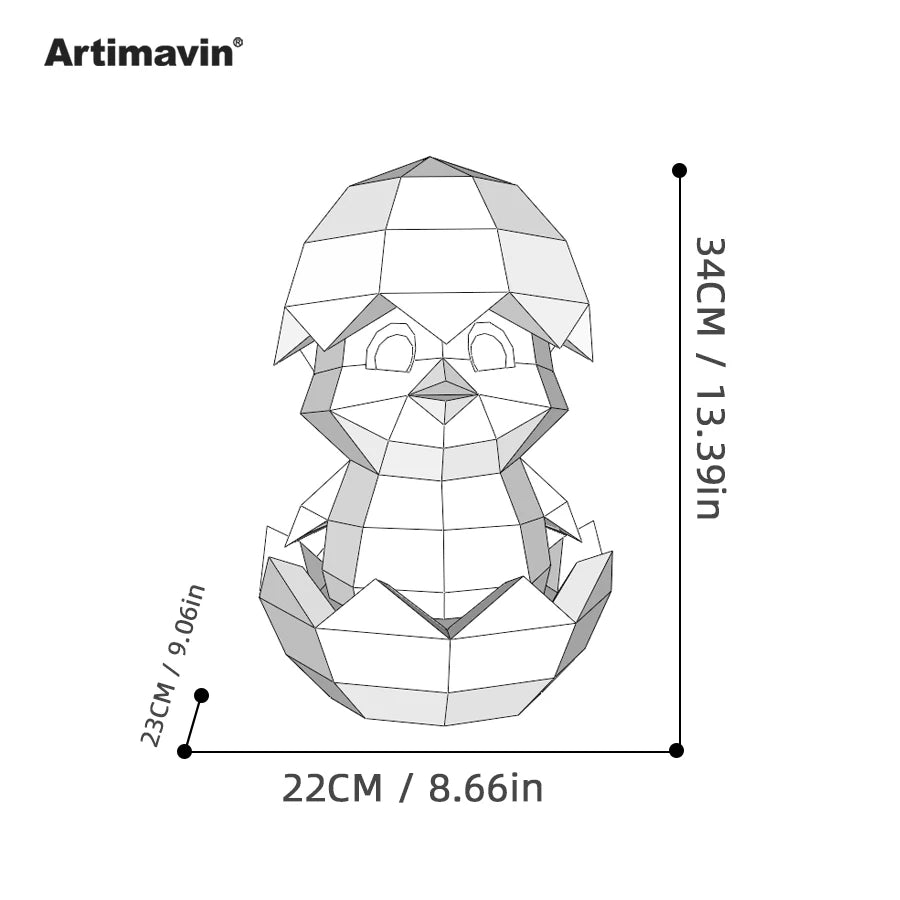 DIY 3D Paper Papercraft Kit – UrbanFolds Papercraft Kit – DIY papercraft kit, package contents