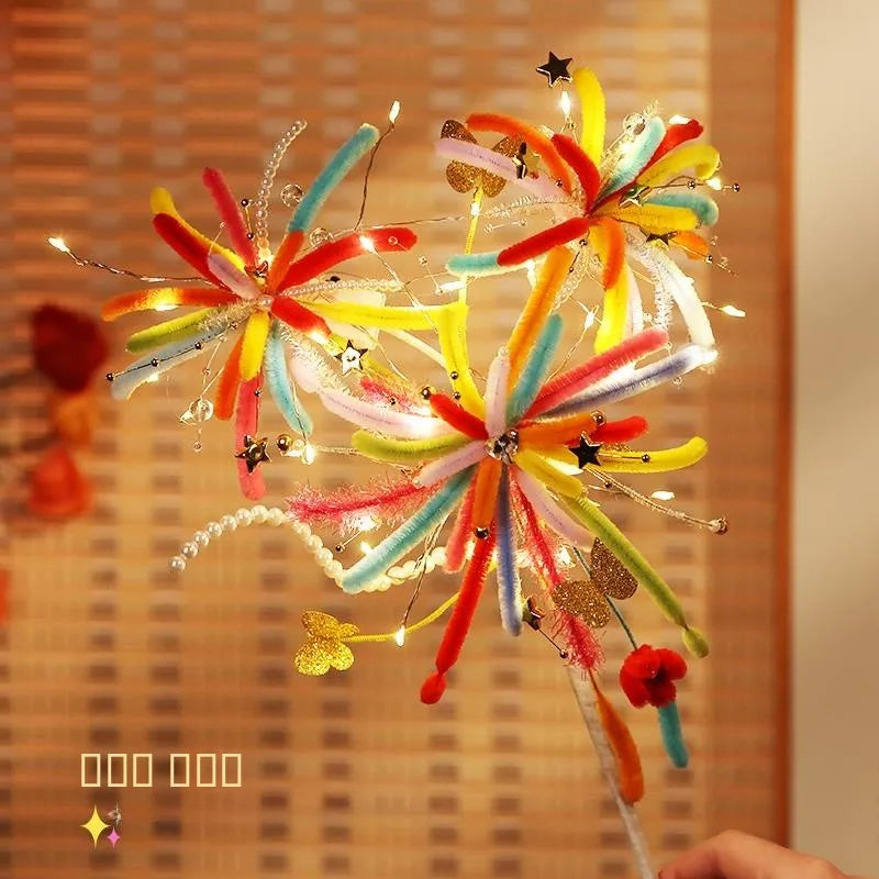 Modern Paper Firework Material Luminous Handmade s Sparkling Frie Toy Mid-Autumn Festival Light up the Night – DIY Folded ...