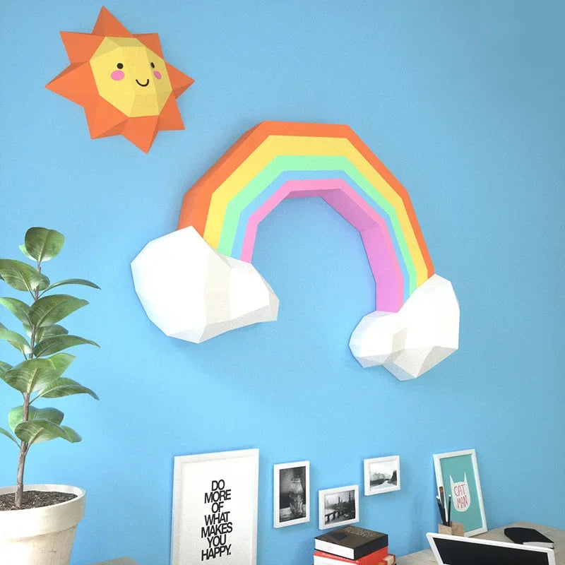 DIY 3D Paper Papercraft Kit – UrbanFolds Papercraft Kit – DIY papercraft kit, angle view
