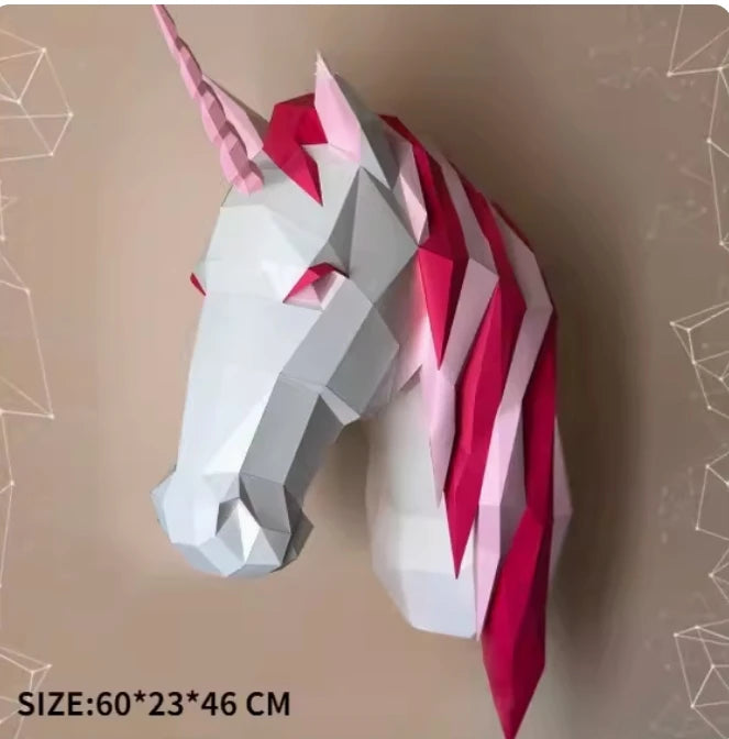 DIY 3D Paper Papercraft Kit – UrbanFolds Papercraft Kit – DIY papercraft kit, front view