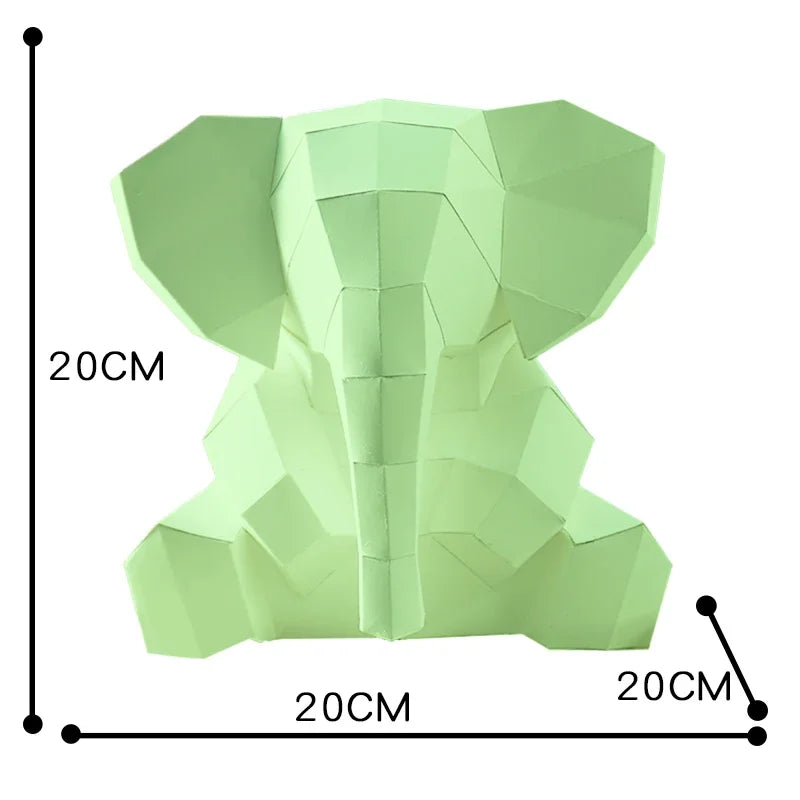 DIY 3D Paper Papercraft Kit – UrbanFolds Papercraft Kit – DIY papercraft kit, front view