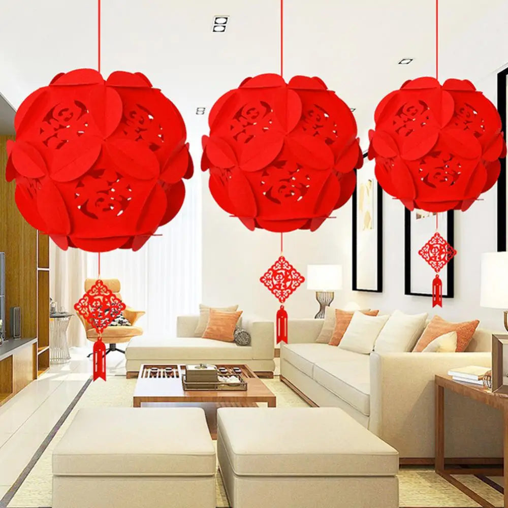 Modern Paper Modern Modern Festive Red Hanging s – Reusable Décor for Celebrations & Styling – Folded – Folded – DIY Folde...