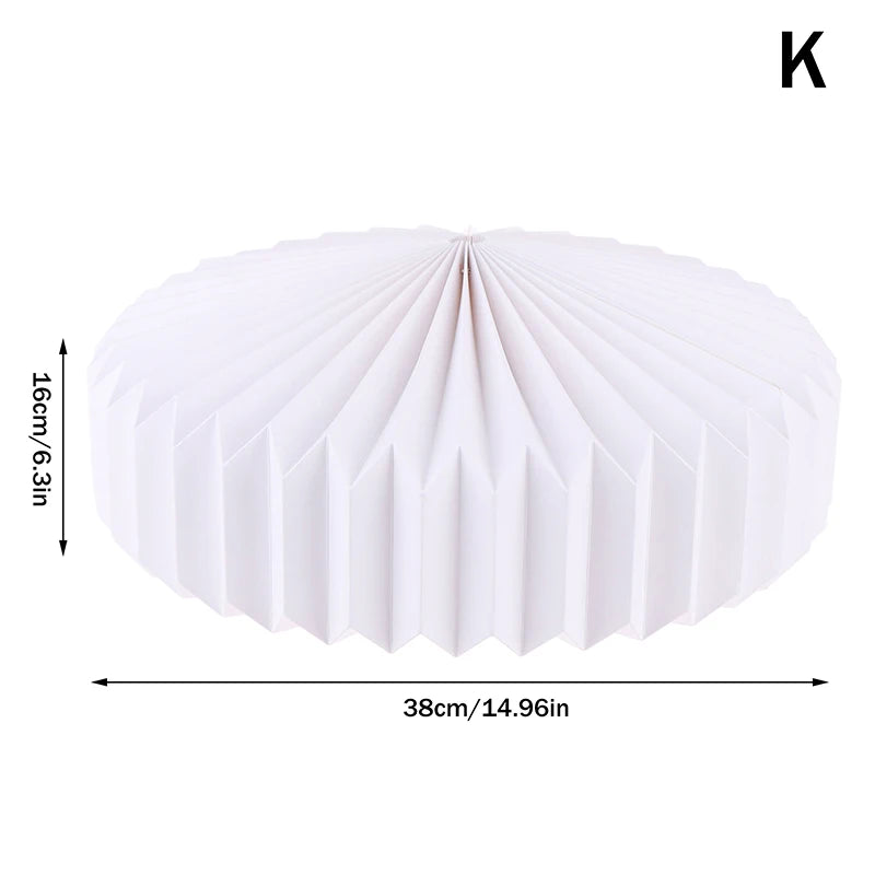 Household Paper Lantern Shade Nordic Style Folding Pendant Light Art Shade Decorative Light Cover For Home Living Room Decor