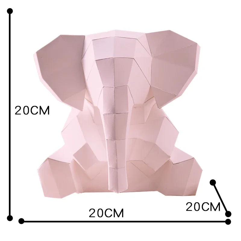 DIY 3D Paper Papercraft Kit – UrbanFolds Papercraft Kit – DIY papercraft kit, front view