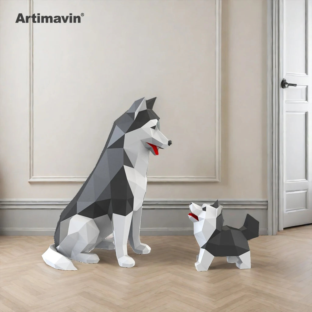 DIY 3D Paper Papercraft Kit – UrbanFolds Papercraft Kit – DIY papercraft kit, angle view