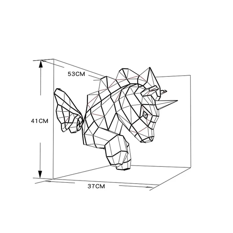 DIY 3D Paper Papercraft Kit – UrbanFolds Papercraft Kit – DIY papercraft kit, in use