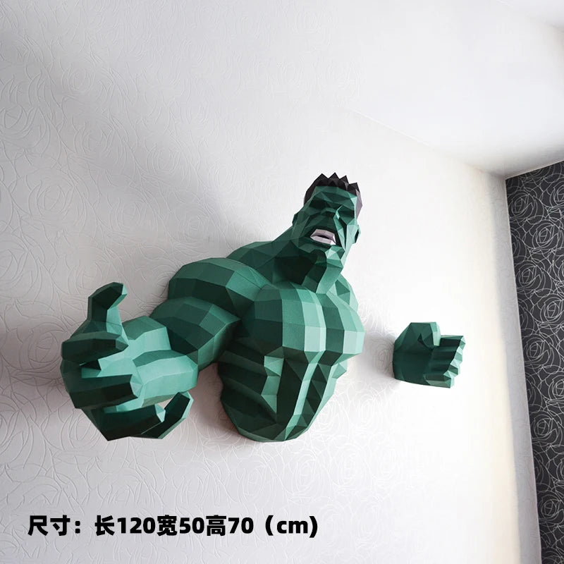 DIY 3D Paper 120cm Hulk Marvel Super Hero craft Handmade Puzzles Toys ation Origami – craft – UrbanFolds craft – UrbanFold...