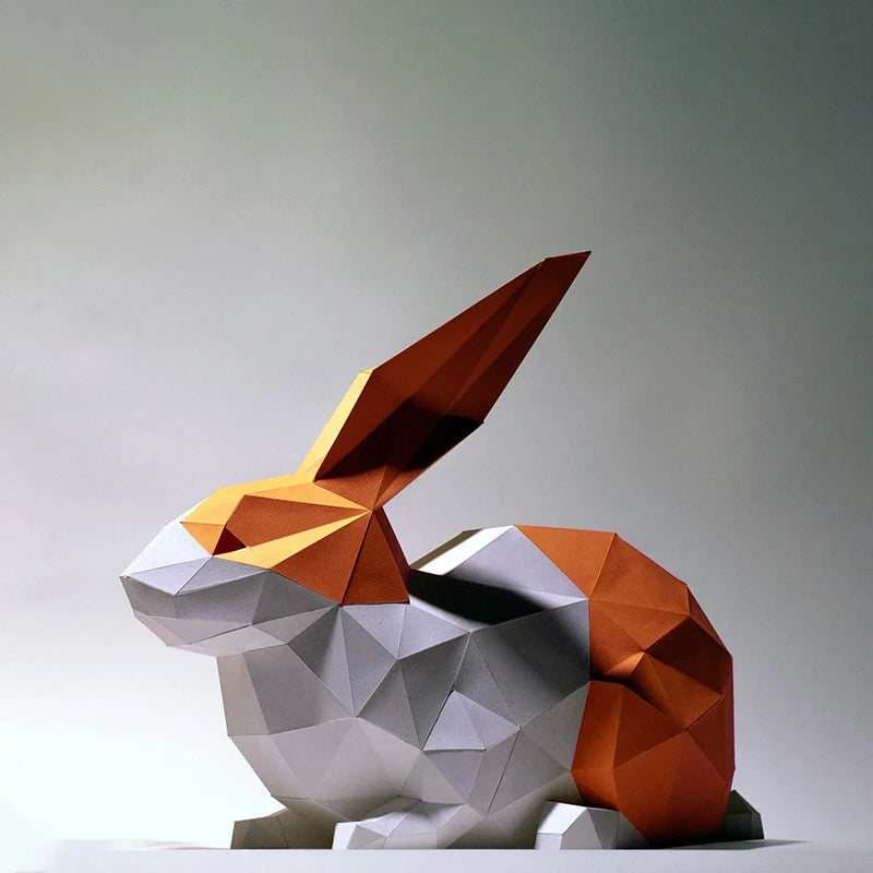 DIY 3D Paper Papercraft Kit – UrbanFolds Papercraft Kit – DIY papercraft kit, angle view