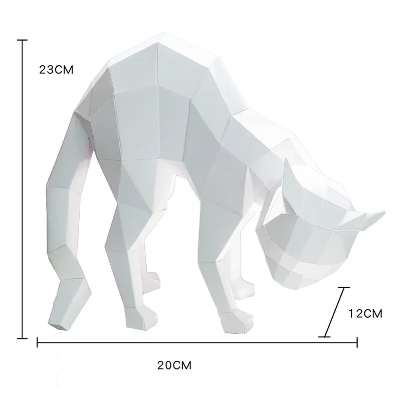DIY 3D Paper Papercraft Kit – UrbanFolds Papercraft Kit – DIY papercraft kit, front view