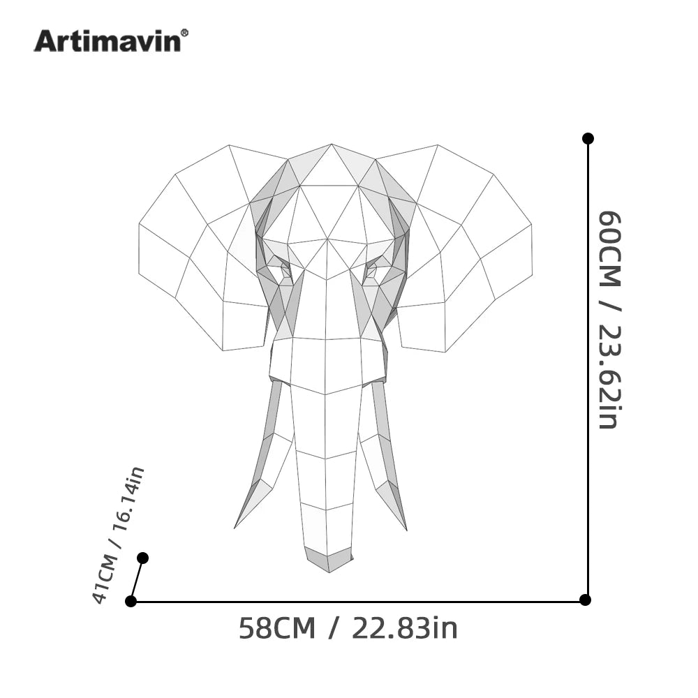 DIY 3D Paper Papercraft Kit – UrbanFolds Papercraft Kit – DIY papercraft kit, front view