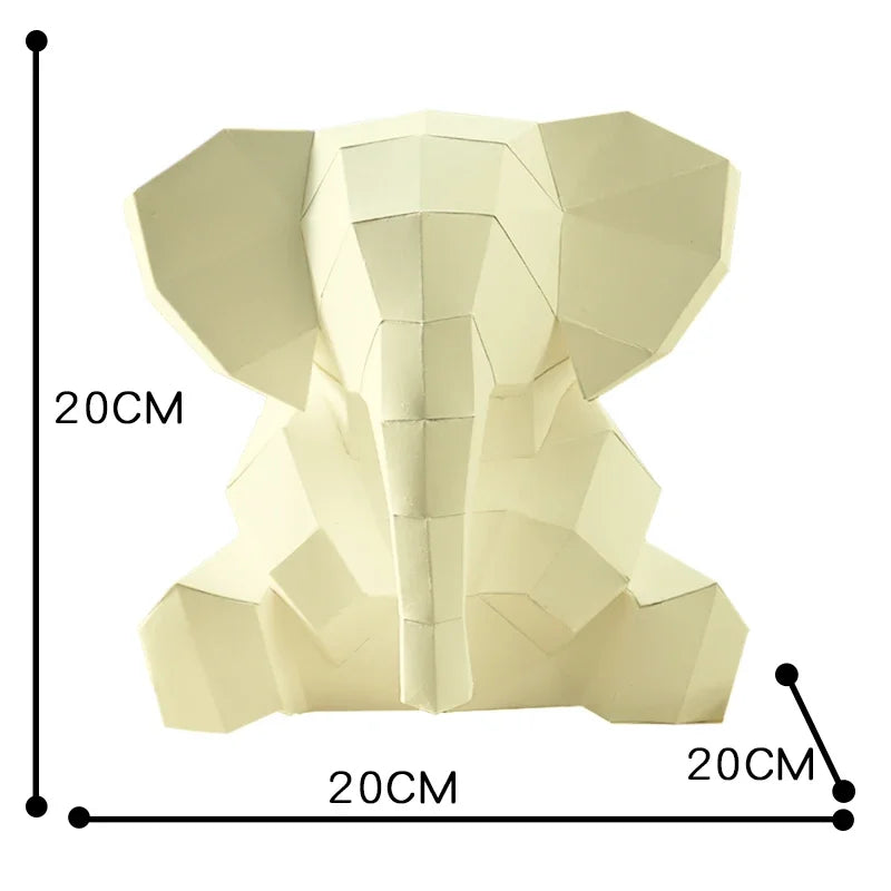 DIY 3D Paper Papercraft Kit – UrbanFolds Papercraft Kit – DIY papercraft kit, front view