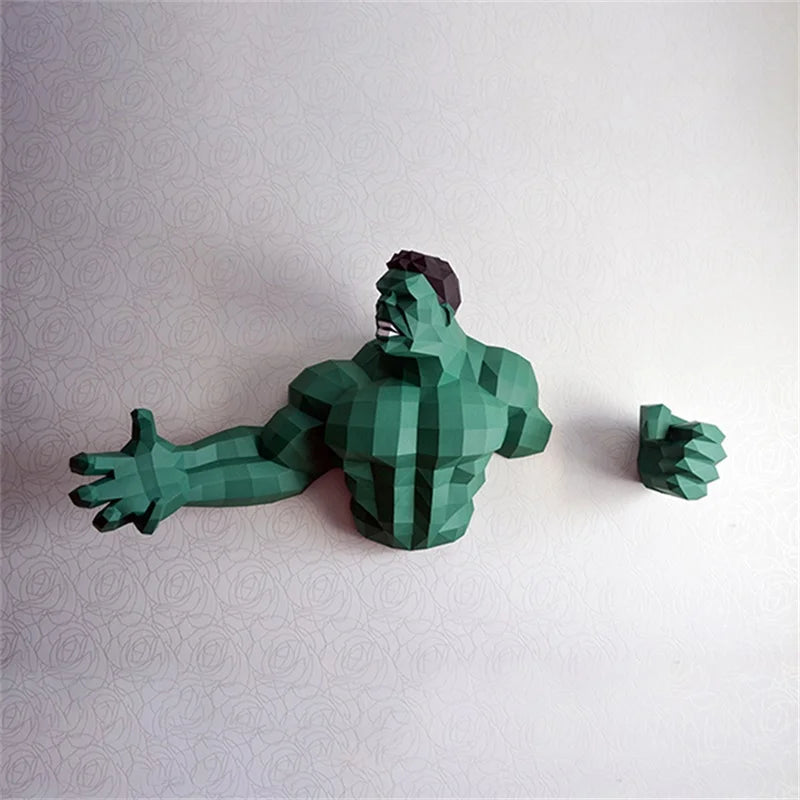 DIY 3D Paper Papercraft Kit – UrbanFolds Papercraft Kit – DIY papercraft kit, angle view