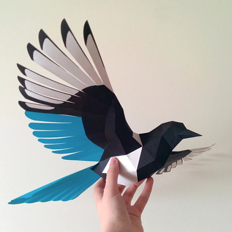 DIY 3D Paper Picapica Animal Desk ations Bird Origami Art craft Room Ornament Puzzles Hand Made Creative Toys – UrbanFolds...