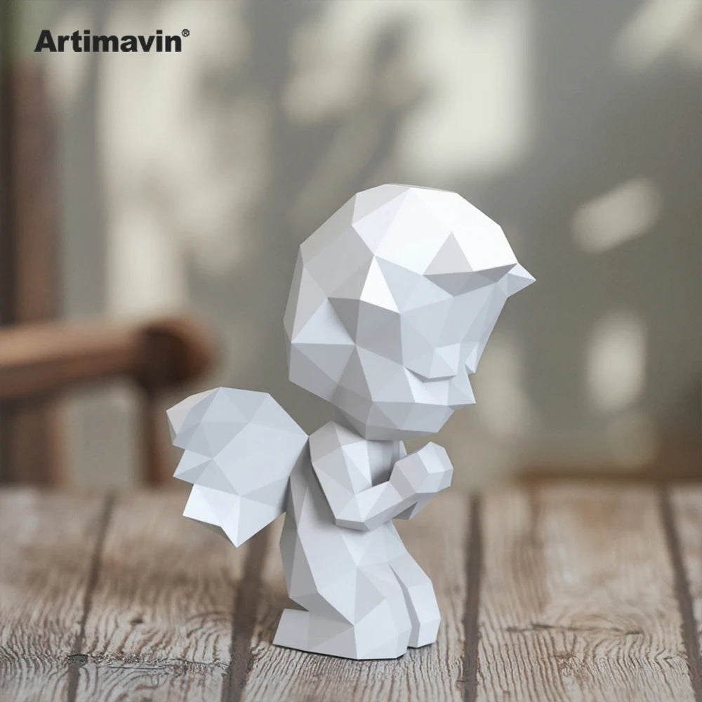 DIY 3D Paper Papercraft Kit – UrbanFolds Papercraft Kit – DIY papercraft kit, front view