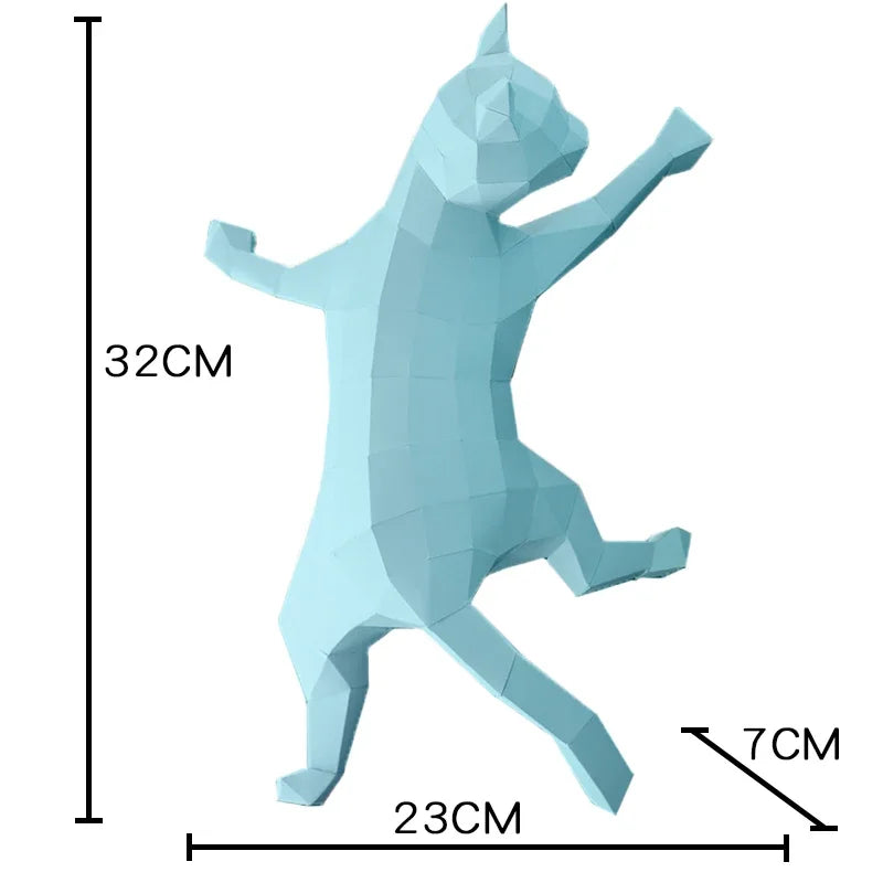 DIY 3D Paper Papercraft Kit – UrbanFolds Papercraft Kit – DIY papercraft kit, front view