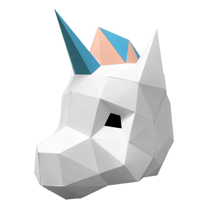 DIY 3D Paper Papercraft Kit – UrbanFolds Papercraft Kit – DIY papercraft kit, front view