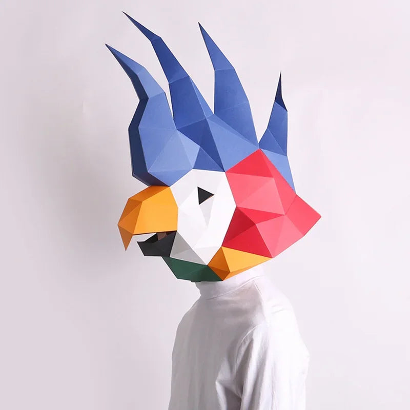 DIY 3D Paper Papercraft Kit – UrbanFolds Papercraft Kit – DIY papercraft kit, angle view