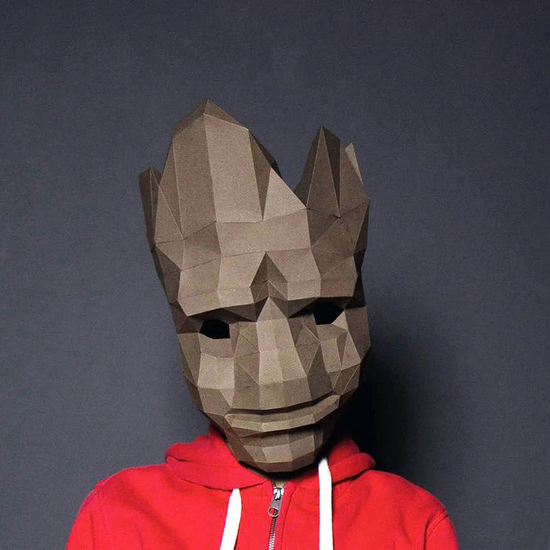DIY 3D Paper Papercraft Kit – UrbanFolds Papercraft Kit – DIY papercraft kit, front view