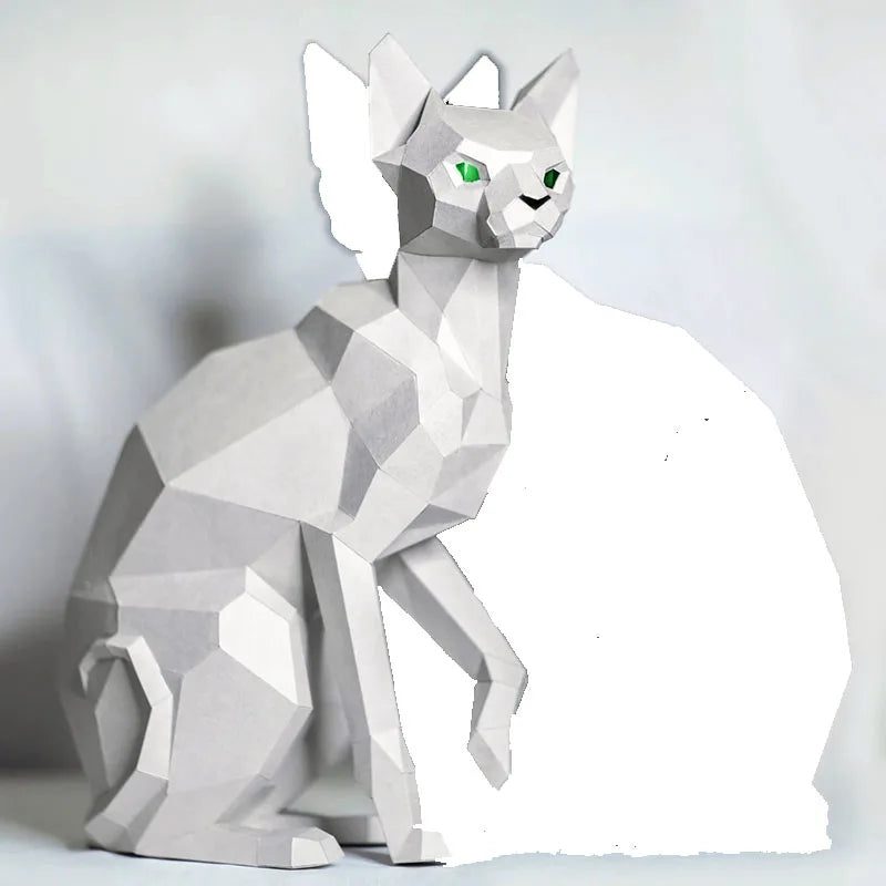 DIY 3D Paper Papercraft Kit – UrbanFolds Papercraft Kit – DIY papercraft kit, front view