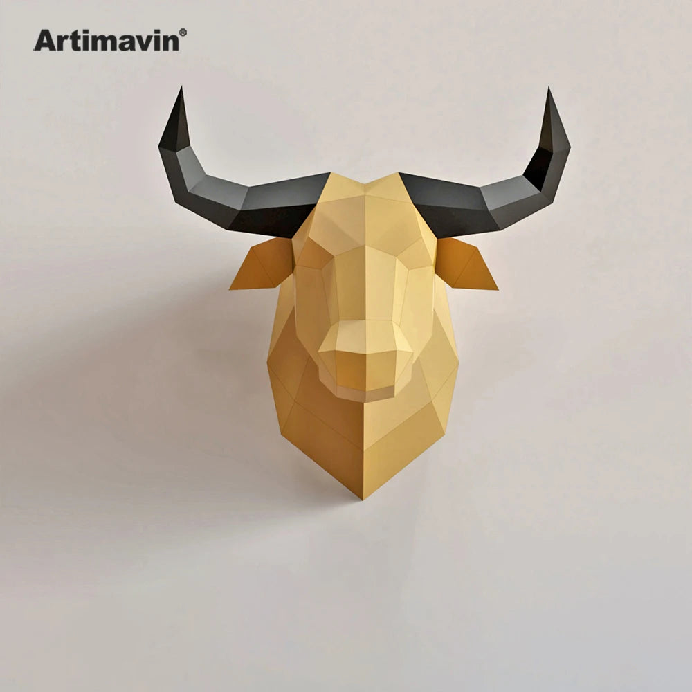 DIY 3D Paper Papercraft Kit – UrbanFolds Papercraft Kit – DIY papercraft kit, angle view