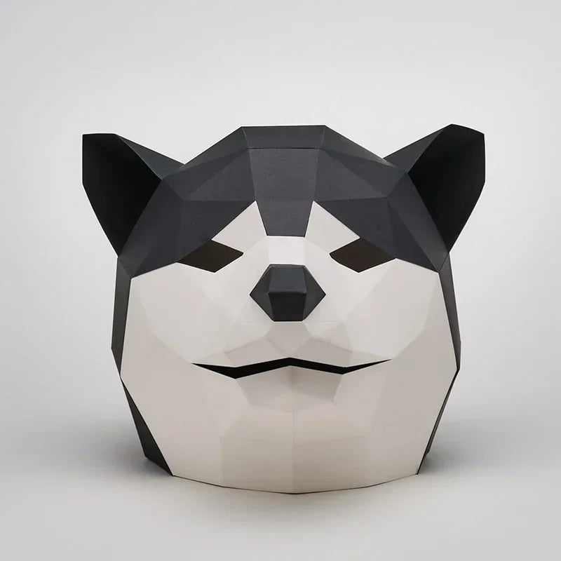 DIY 3D Paper Papercraft Kit – UrbanFolds Papercraft Kit – DIY papercraft kit, front view