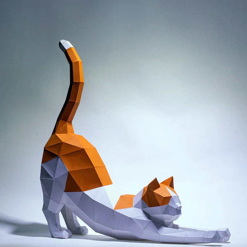 DIY 3D Paper Papercraft Kit – UrbanFolds Papercraft Kit – DIY papercraft kit, front view