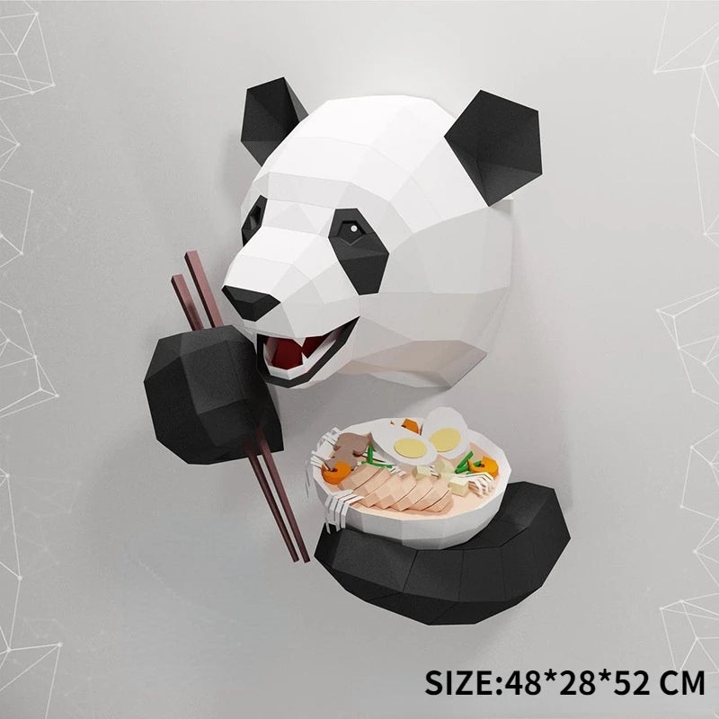 DIY 3D Paper Papercraft Kit – UrbanFolds Papercraft Kit – DIY papercraft kit, front view